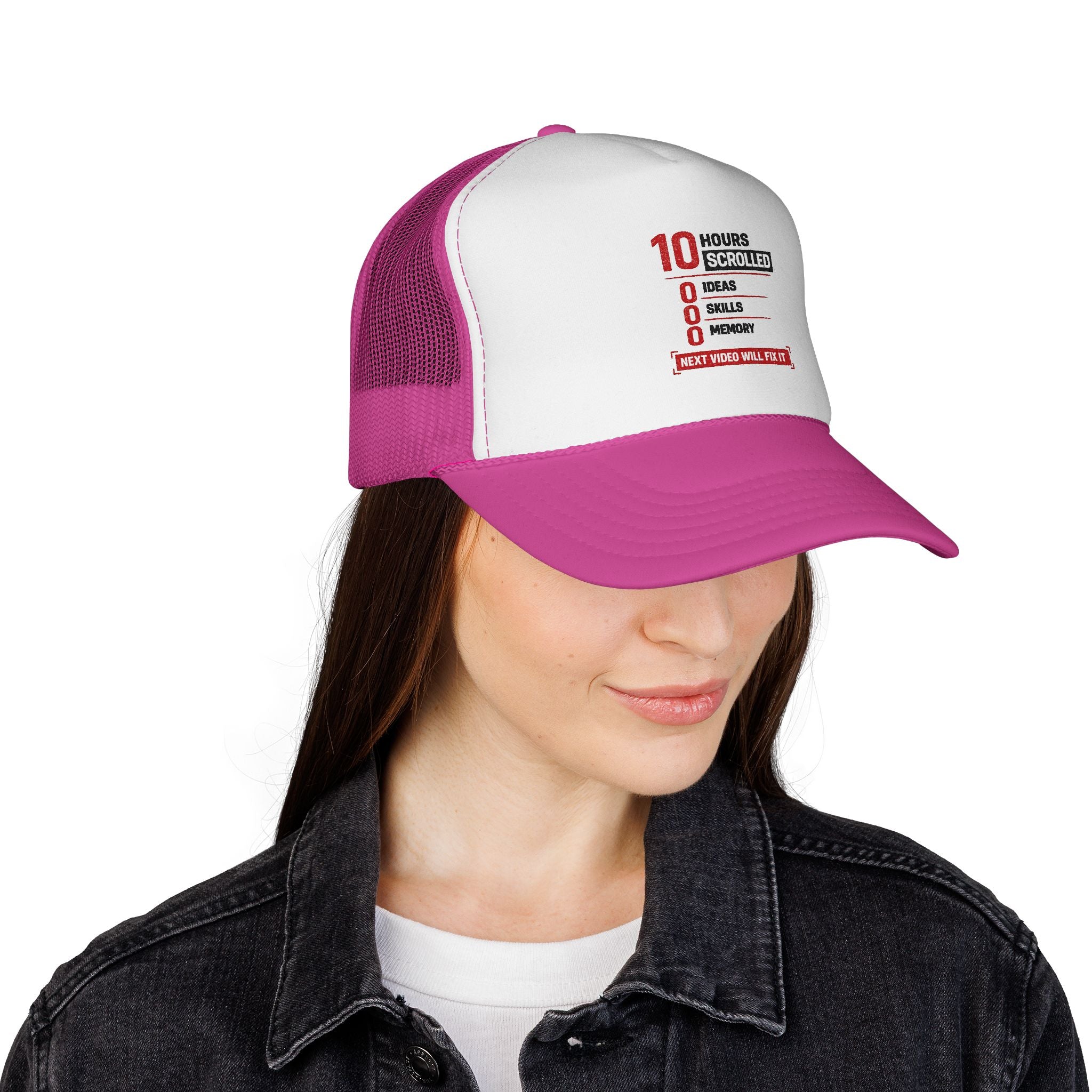 10 Hours Scrolled Trucker Hat