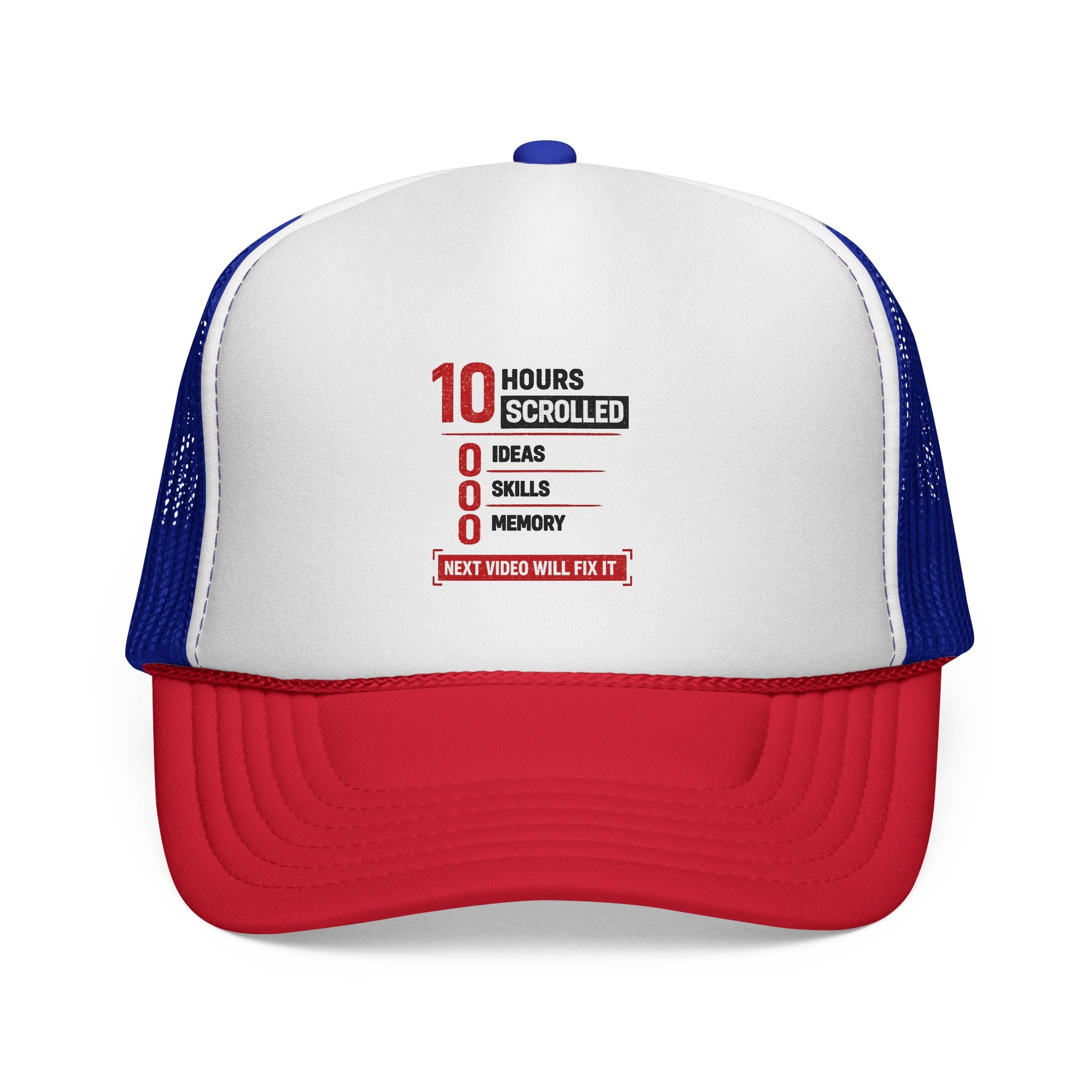 10 Hours Scrolled Trucker Hat