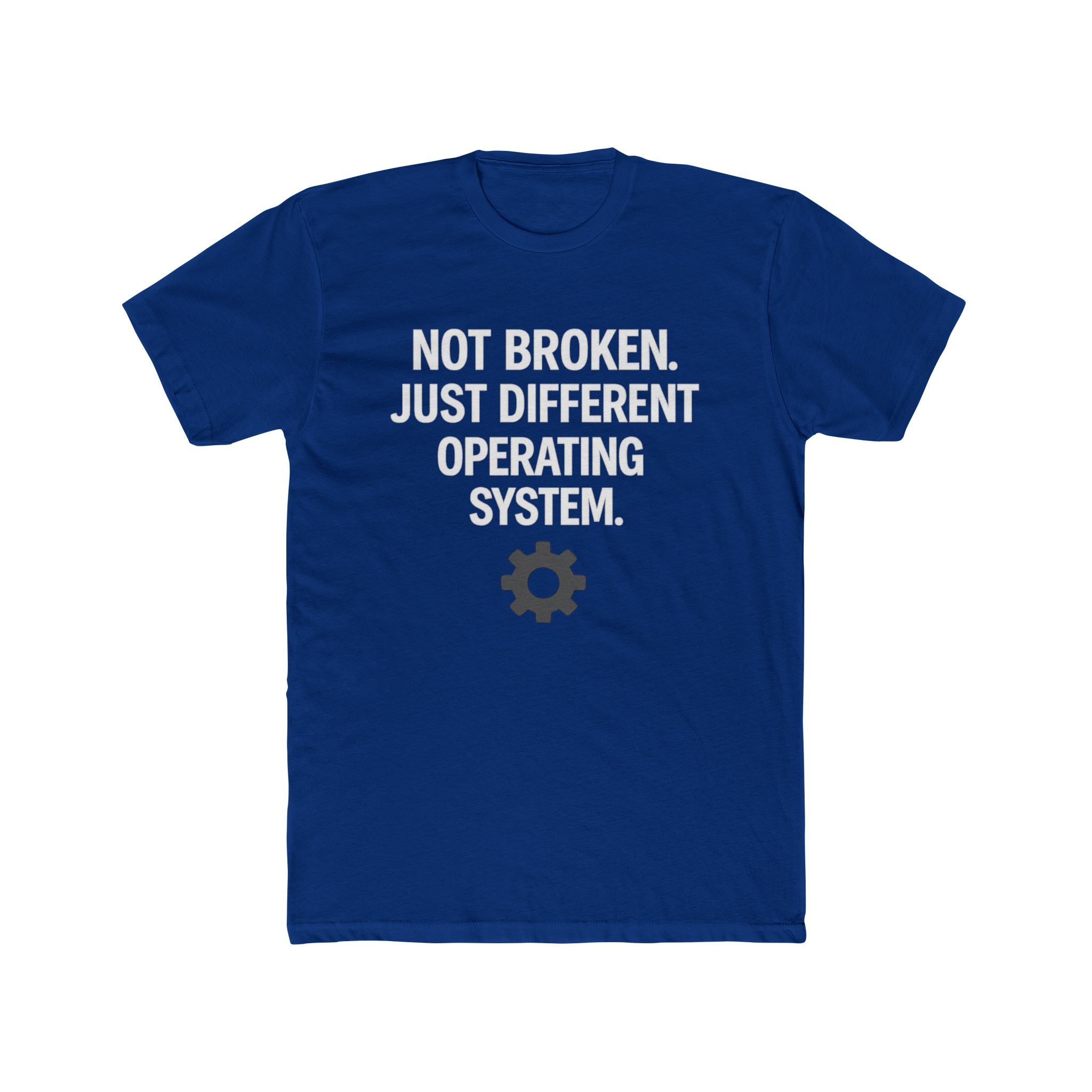 Autism Awareness Tee — "Not Broken, Just Different Operating System" Graphic Shirt