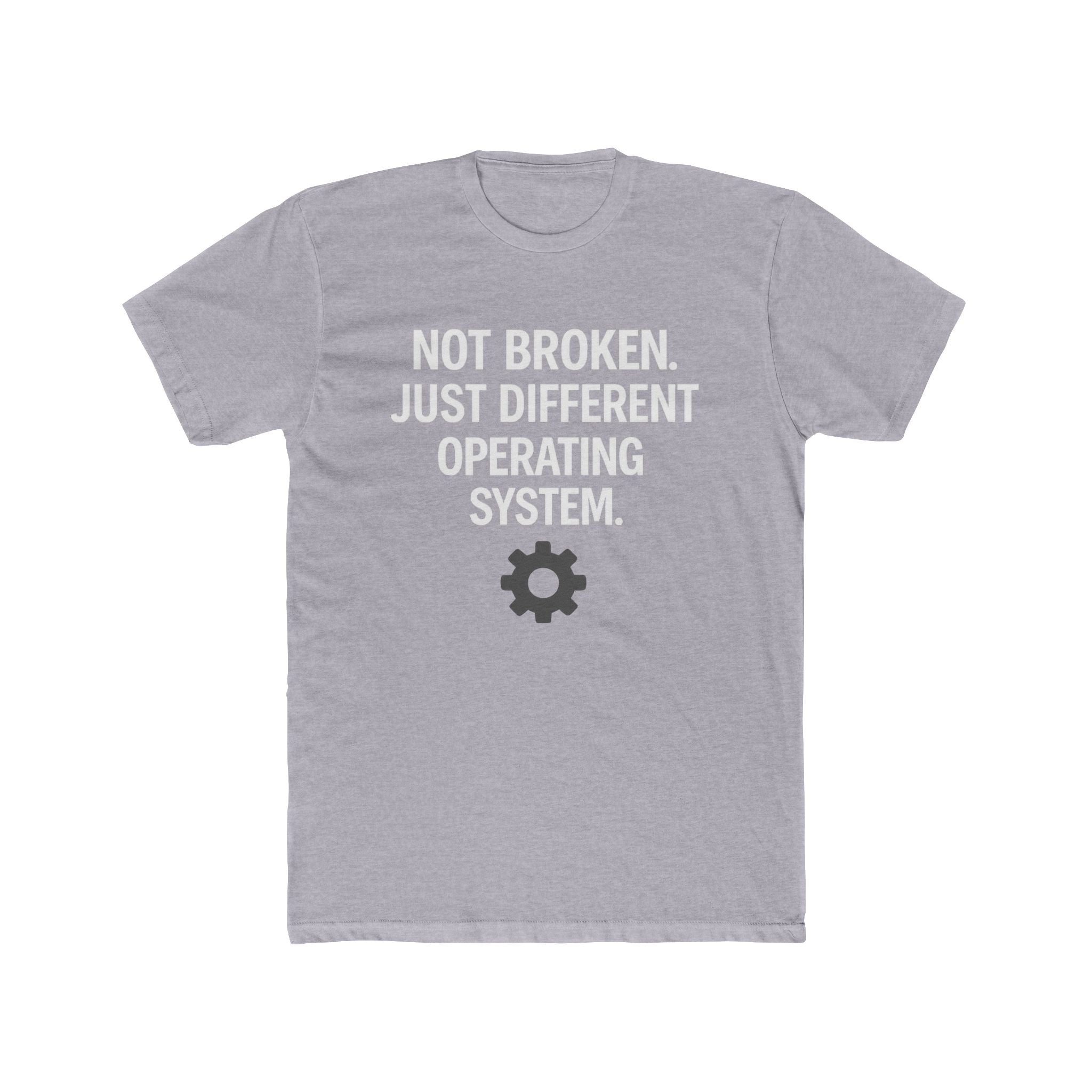 Autism Awareness Tee — "Not Broken, Just Different Operating System" Graphic Shirt
