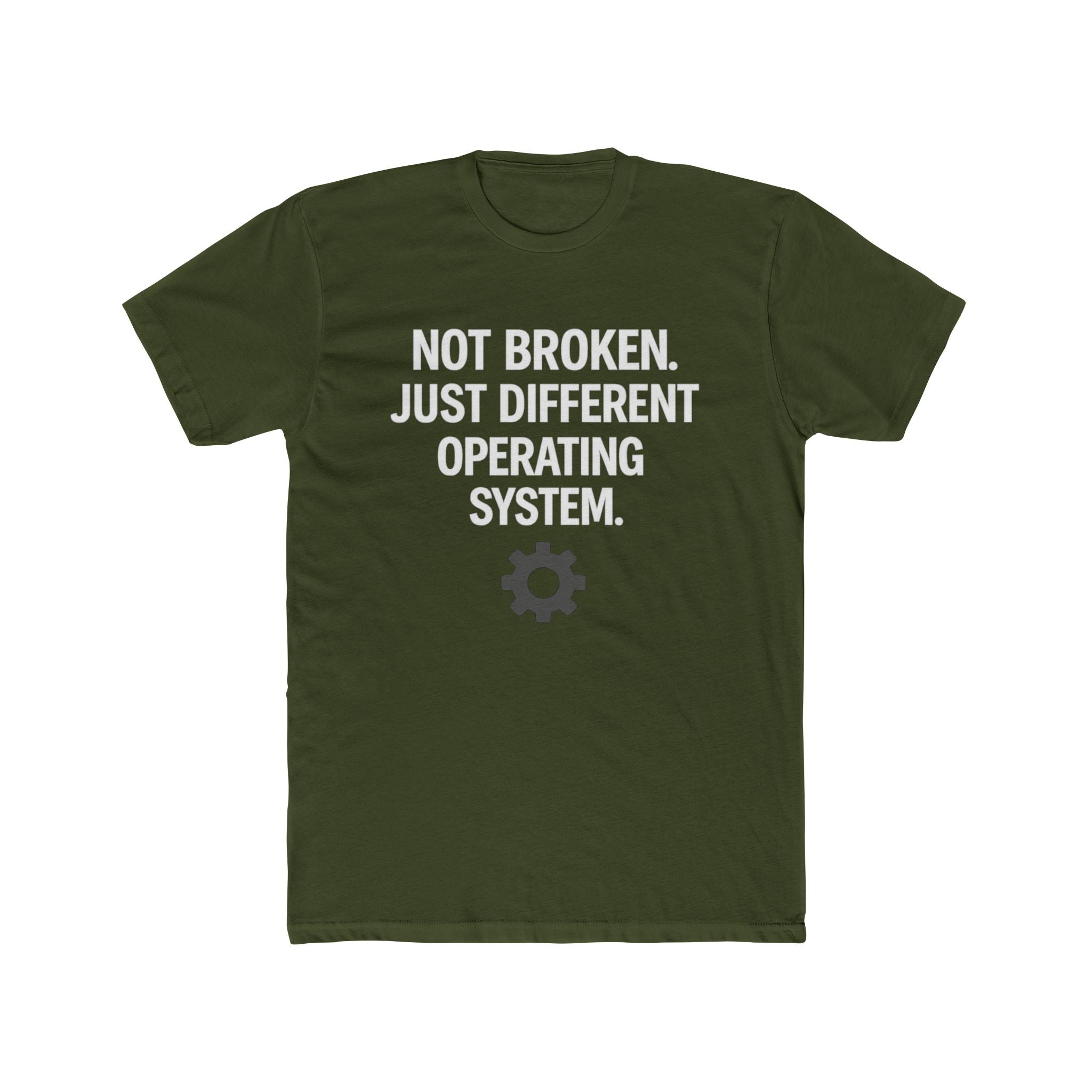 Autism Awareness Tee — "Not Broken, Just Different Operating System" Graphic Shirt