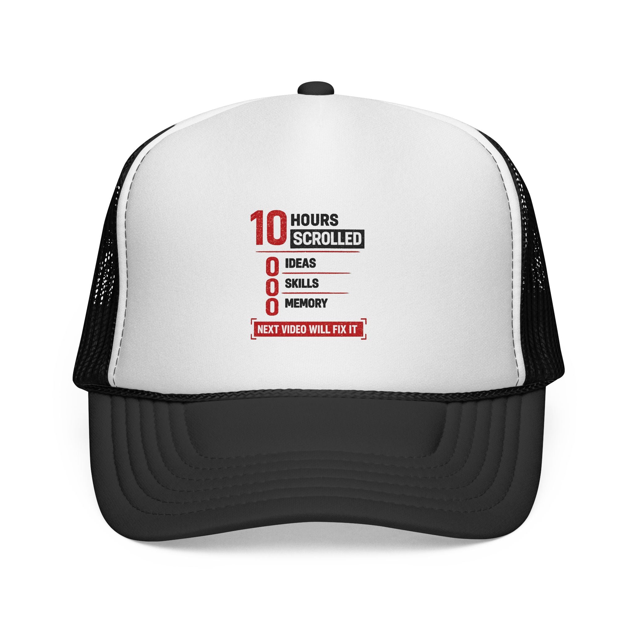 10 Hours Scrolled Trucker Hat