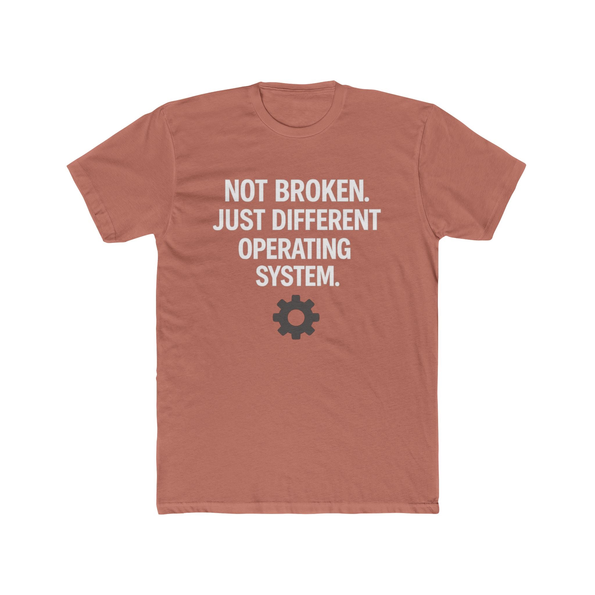 Autism Awareness Tee — "Not Broken, Just Different Operating System" Graphic Shirt