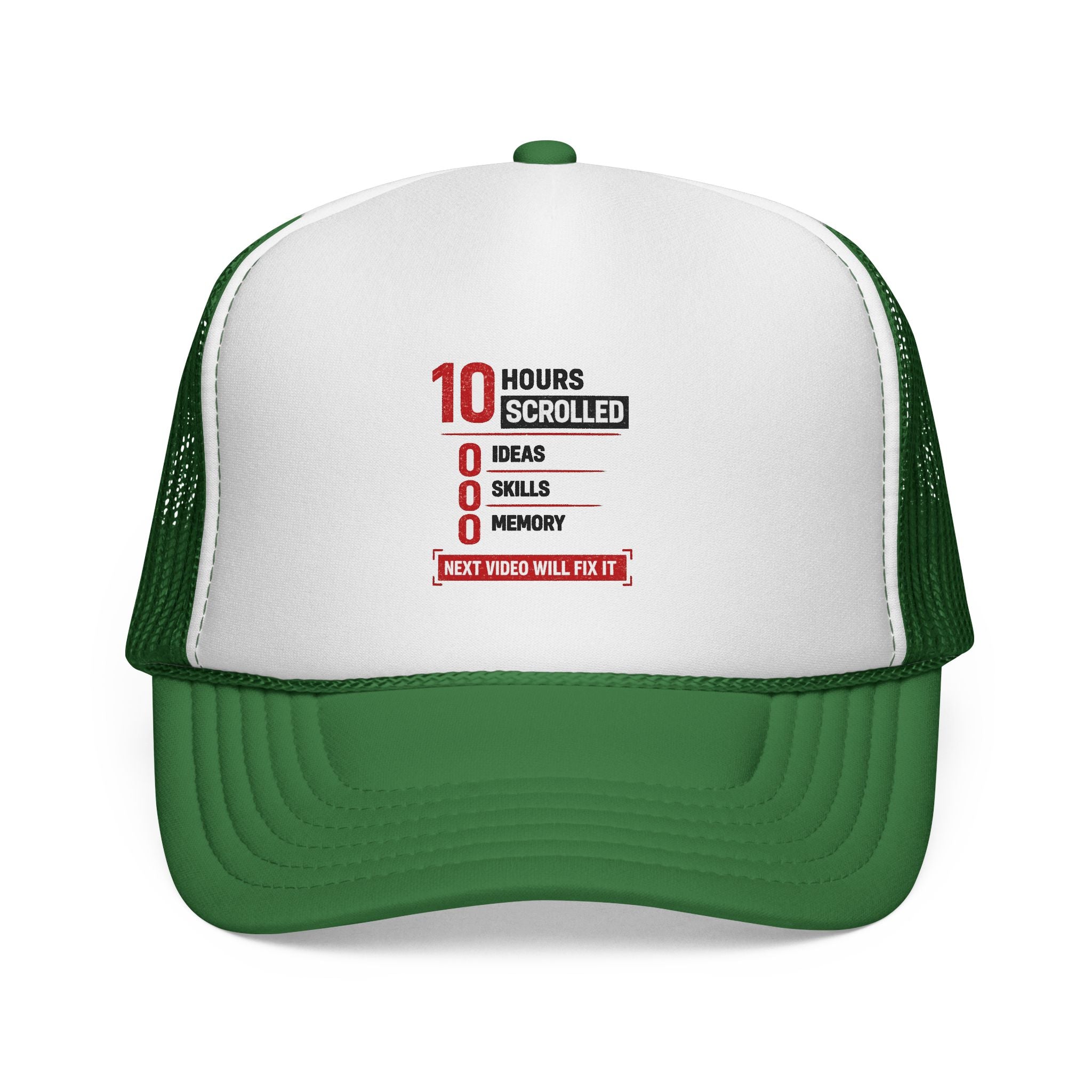 10 Hours Scrolled Trucker Hat