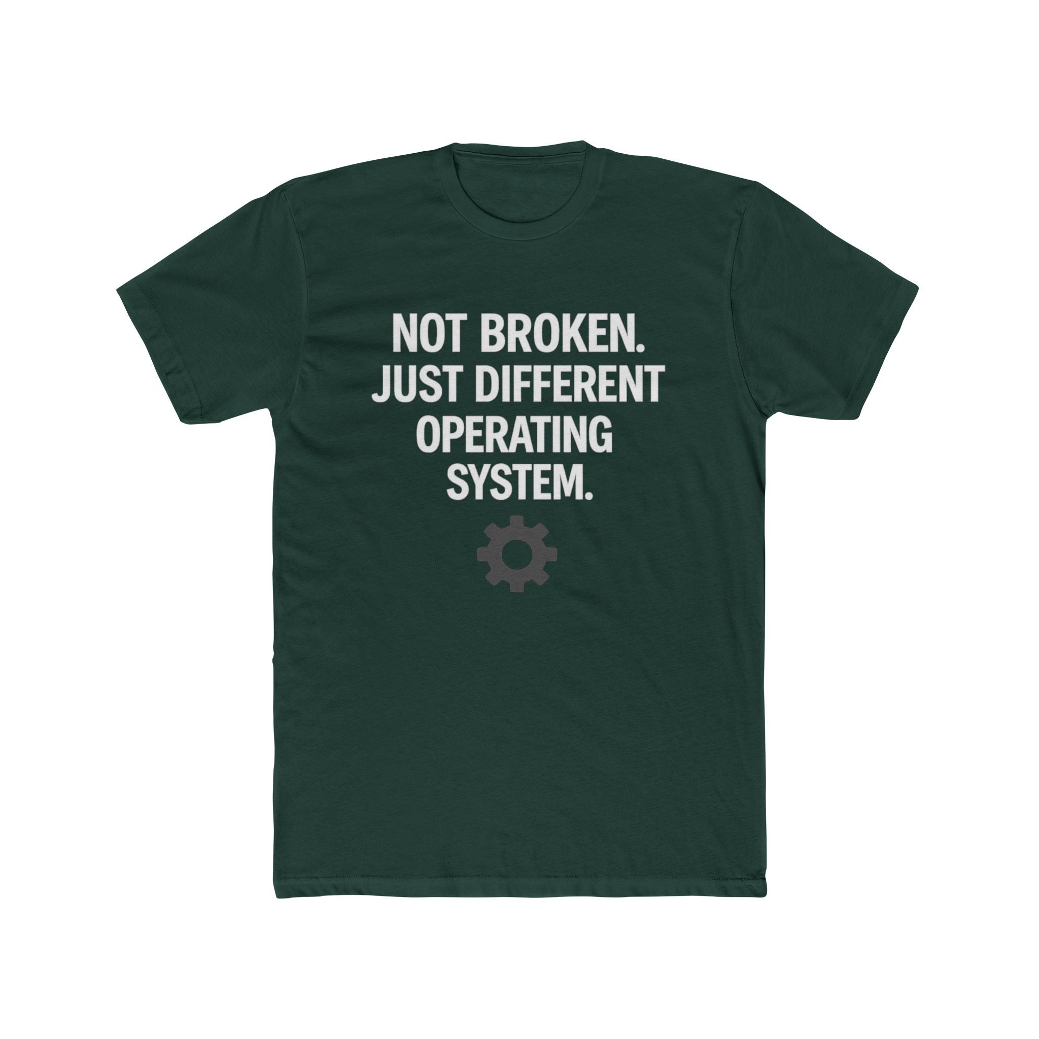 Autism Awareness Tee — "Not Broken, Just Different Operating System" Graphic Shirt