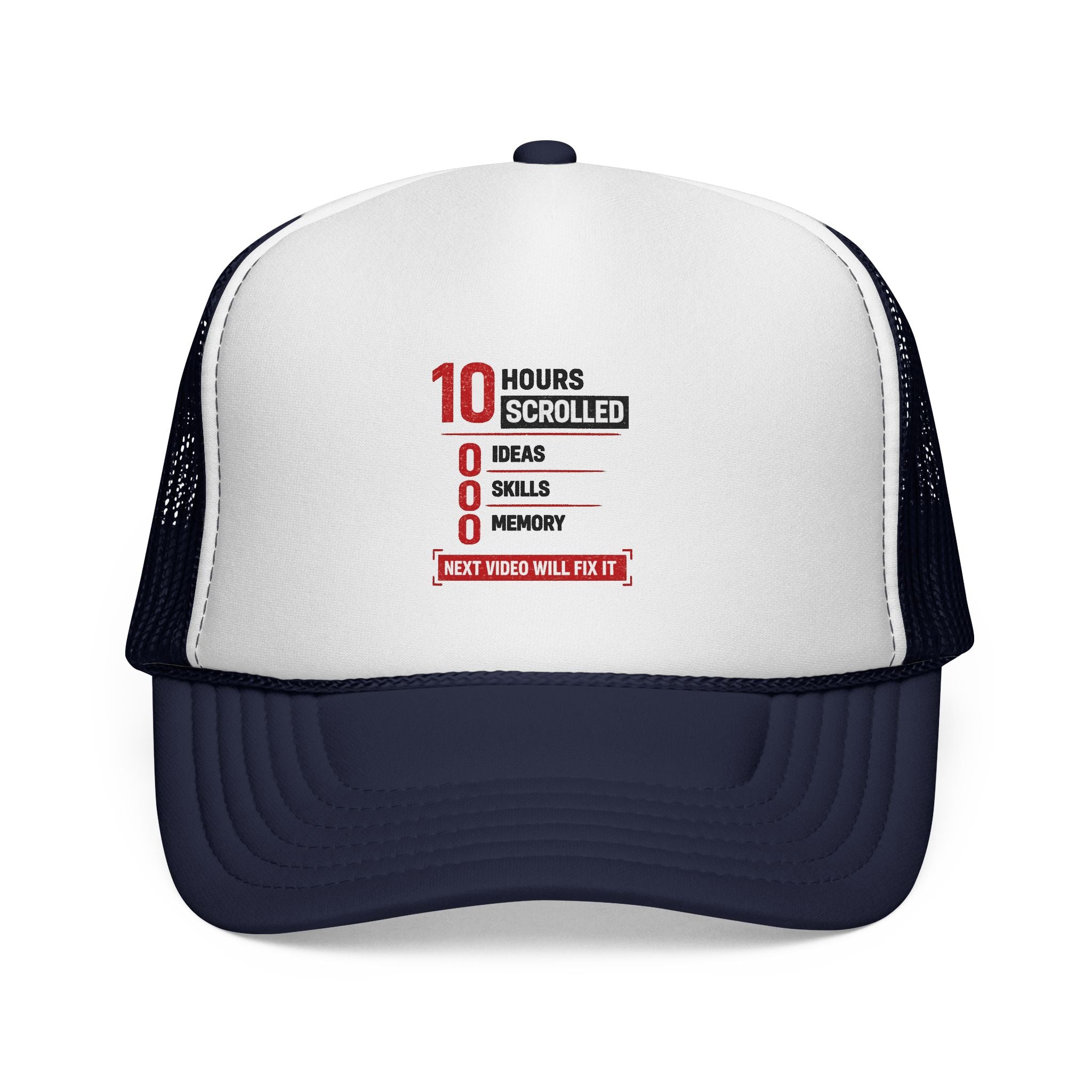 10 Hours Scrolled Trucker Hat