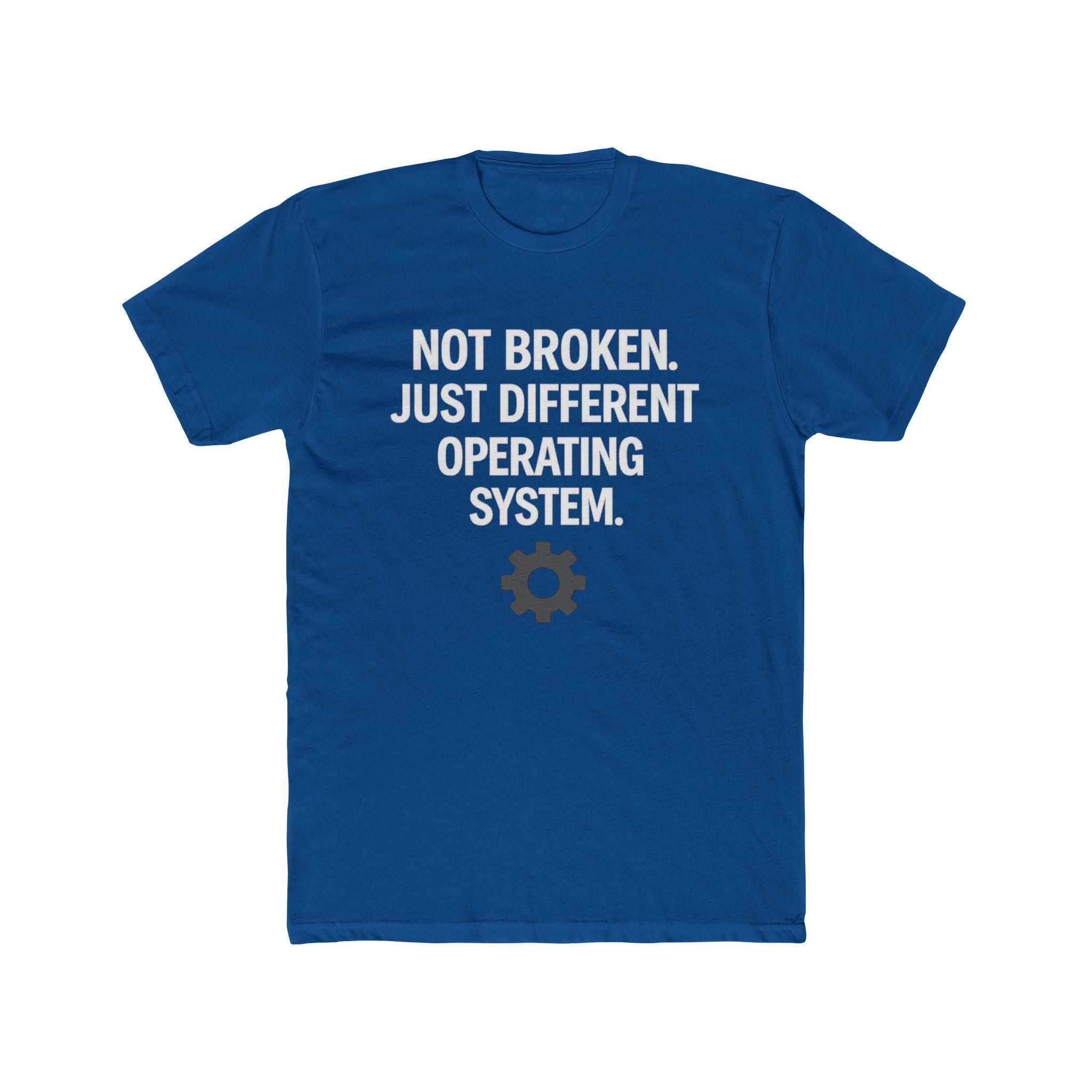 Autism Awareness Tee — "Not Broken, Just Different Operating System" Graphic Shirt