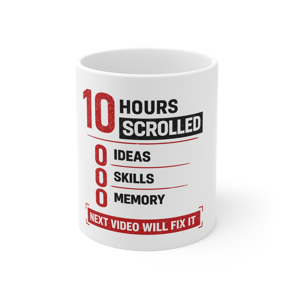 10 Hours Scrolled Coffee Cup