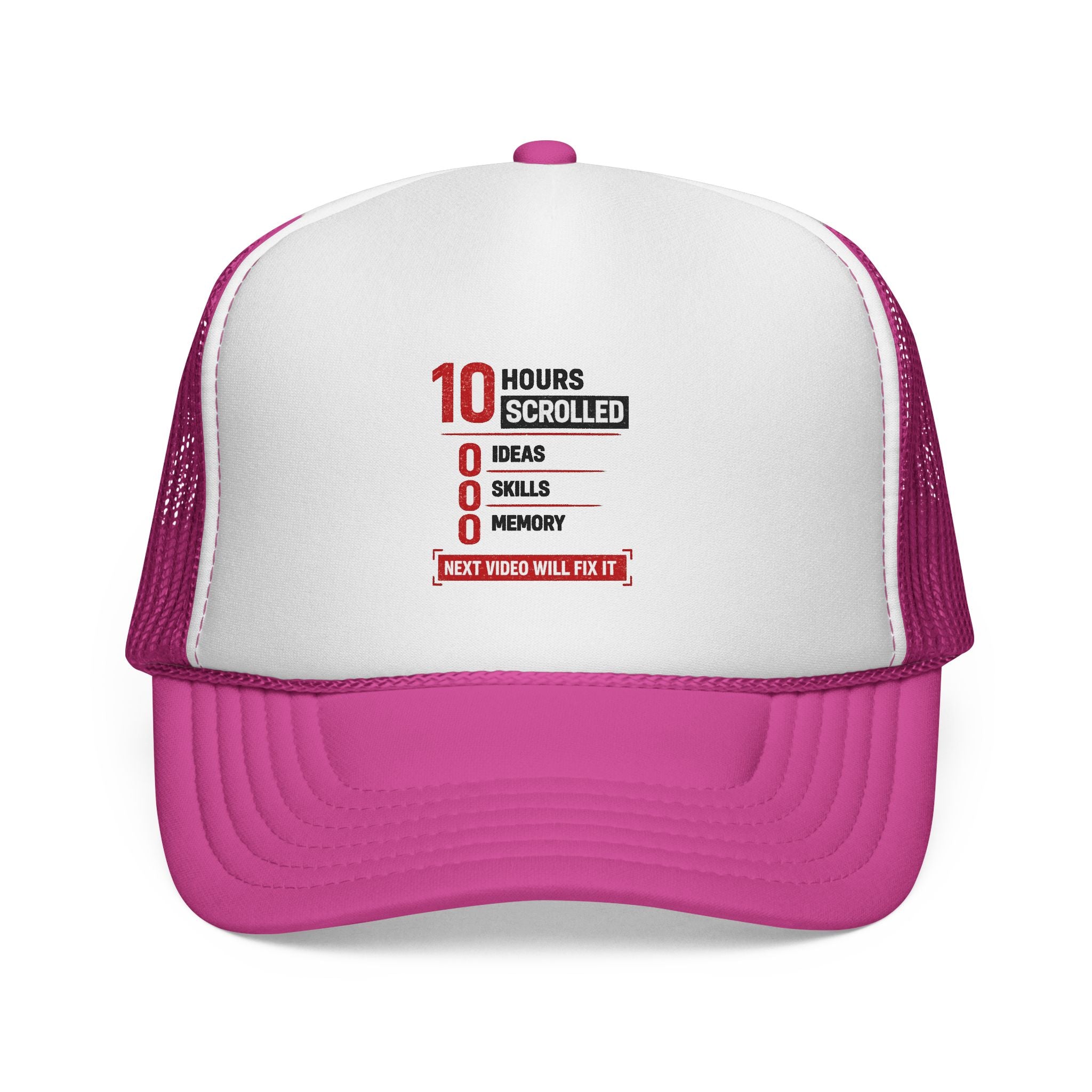 10 Hours Scrolled Trucker Hat