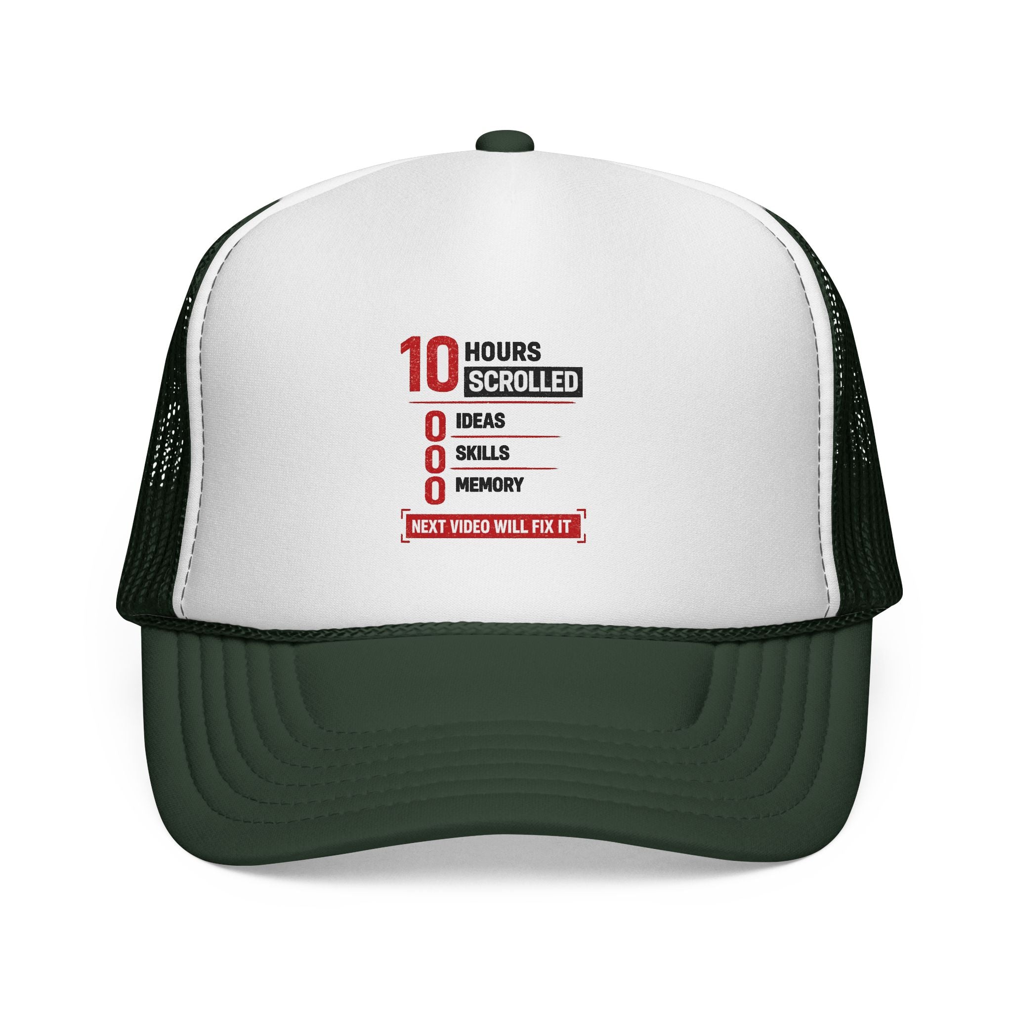 10 Hours Scrolled Trucker Hat