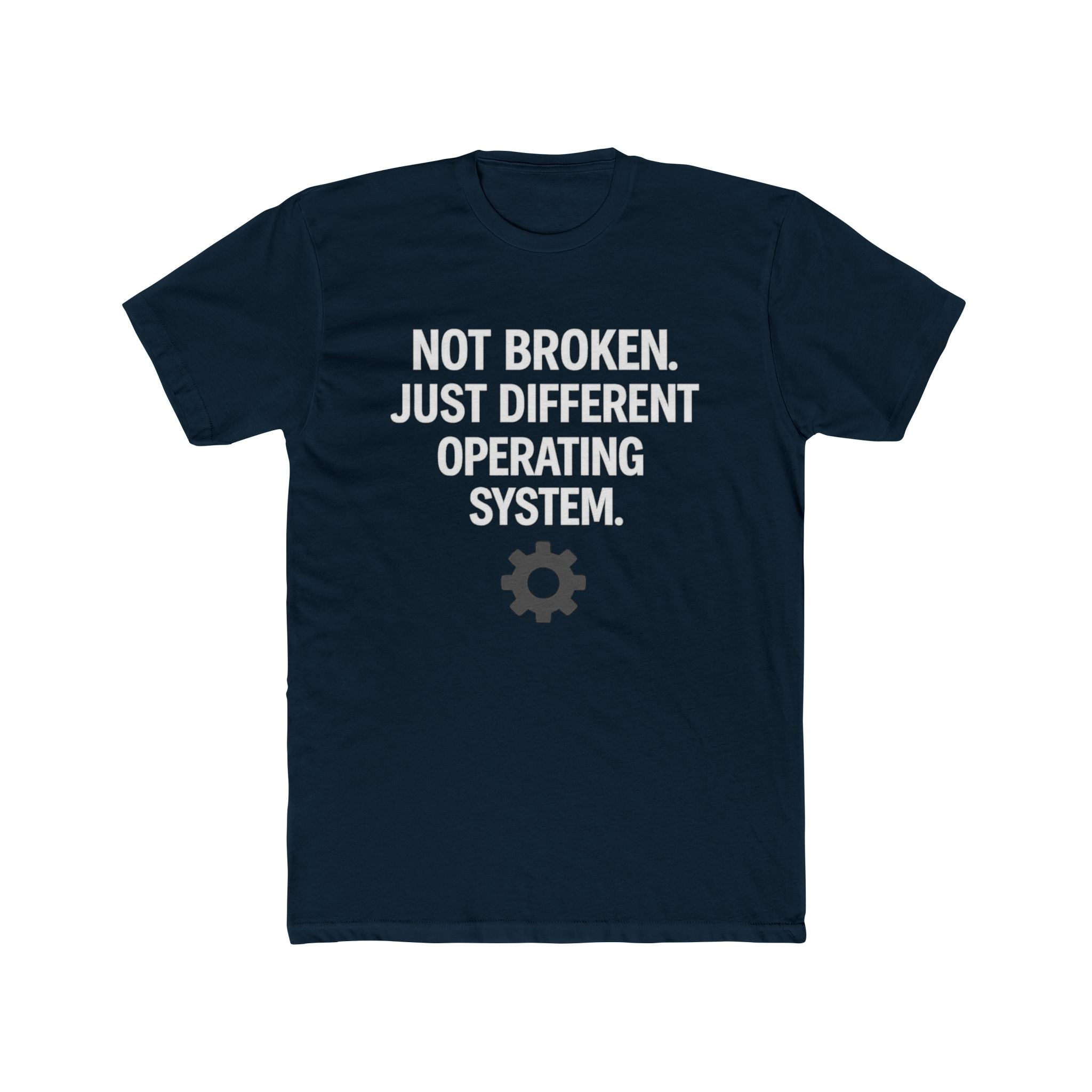 Autism Awareness Tee — "Not Broken, Just Different Operating System" Graphic Shirt