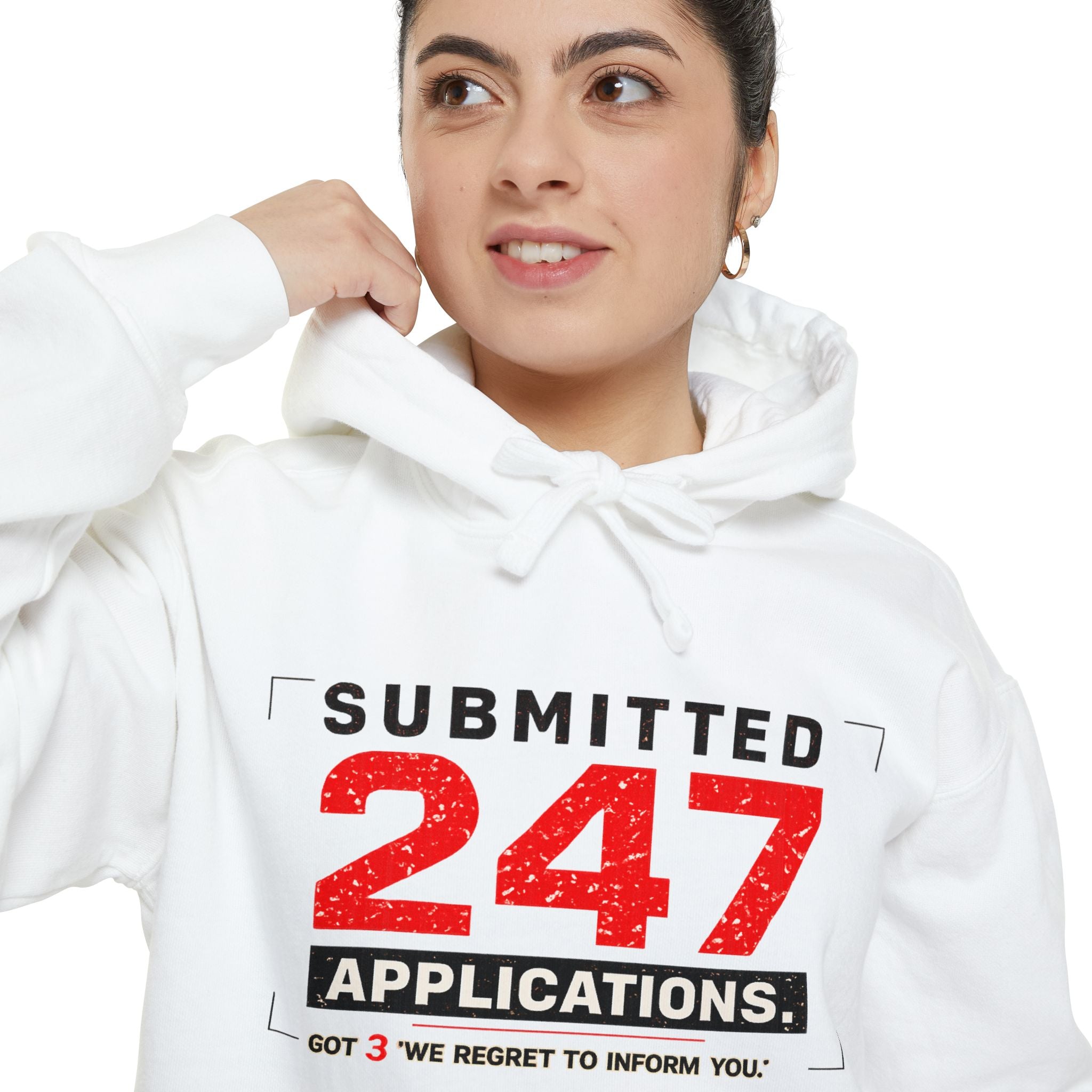 Submitted 247 Applications Humorous Job Seeker Garment-Dyed Hoodie