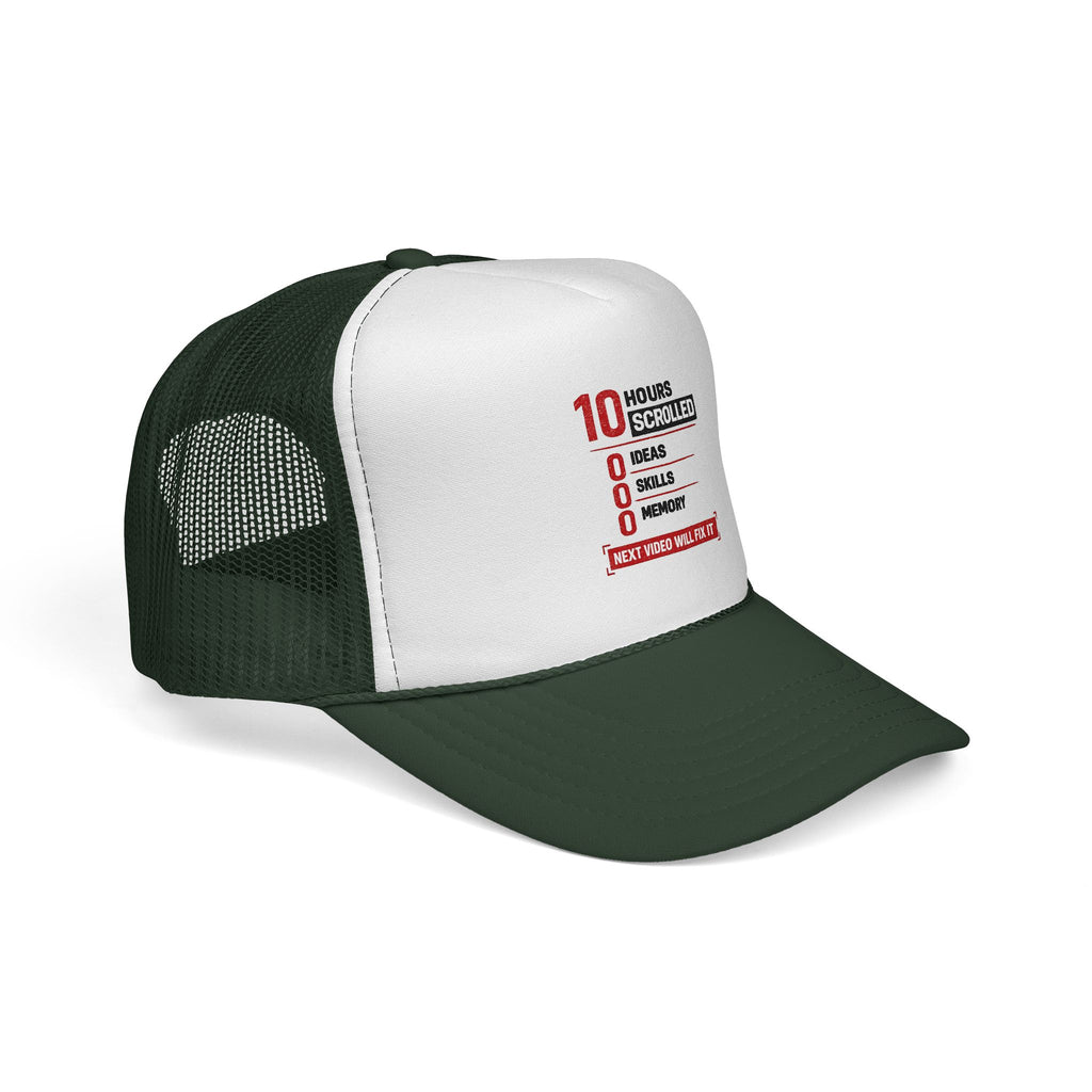 10 Hours Scrolled Trucker Hat