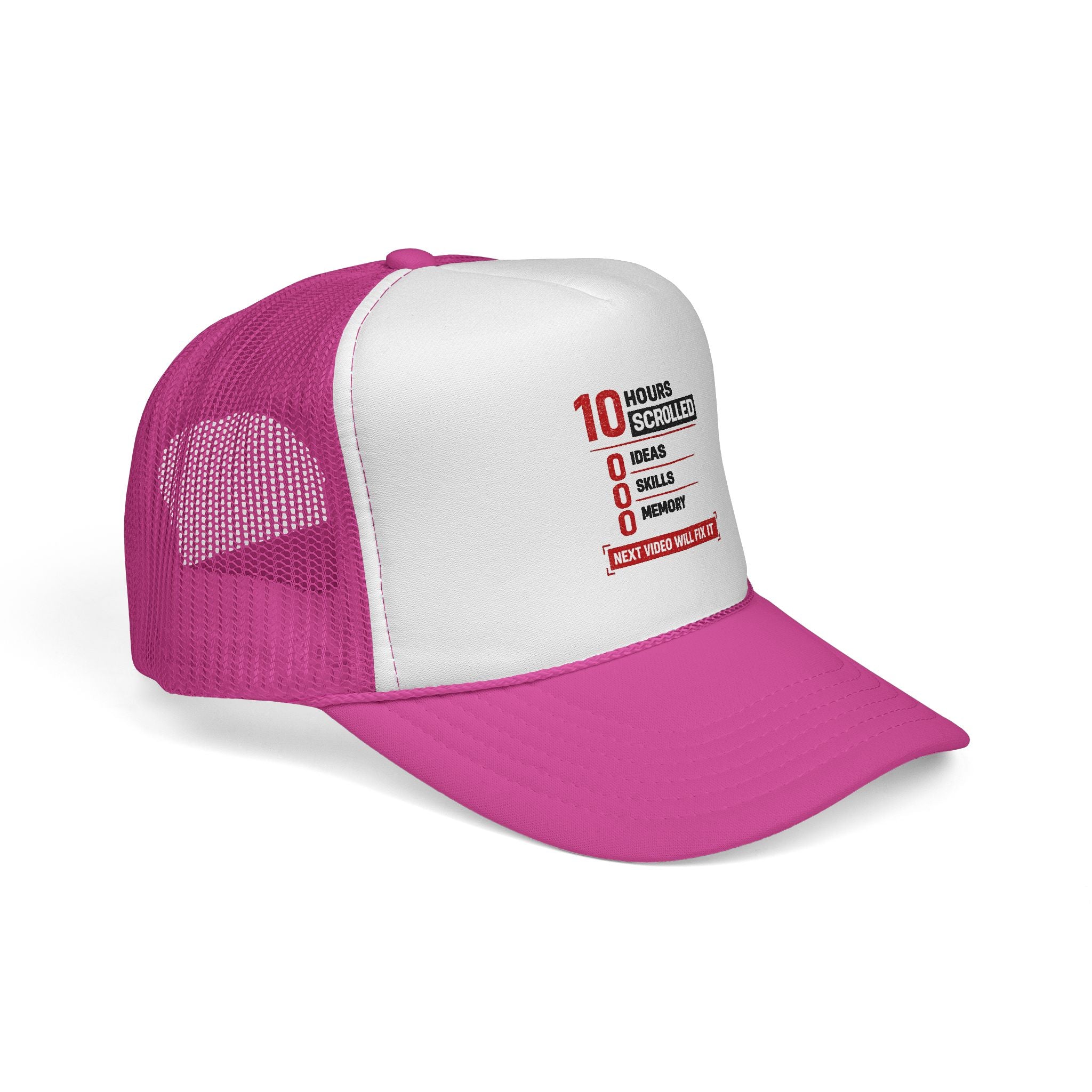 10 Hours Scrolled Trucker Hat