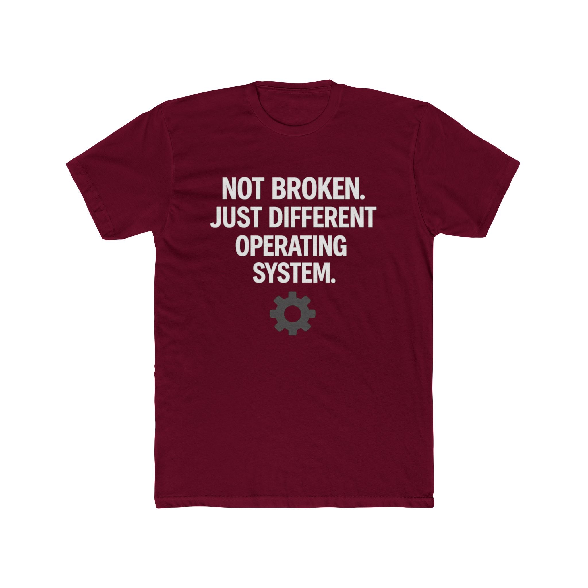 Autism Awareness Tee — "Not Broken, Just Different Operating System" Graphic Shirt