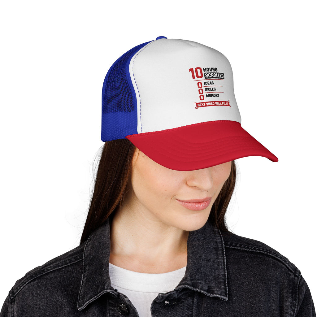 10 Hours Scrolled Trucker Hat