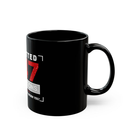 247 Applications Black Coffee Mug